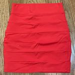 Bebe New Red  Bodycon Mini Skirt XS Photo 0