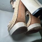 Stuart Weitzman  Platform Sandals Espadrille Raffia 5" Heels Beige Size‎ 8 Photo 7