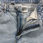 H&M Divided Light Denim 90S Baggy High Waisted Wide Leg Distressed Knee Jeans Photo 7