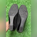 Trotters Lauren Black Suede Herringbone Pattern Women's 6.5 Wedge Heel Comfort Photo 7