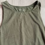 Aerie Offline High Neck Ribbed Olive Green Bodysuit Size Small Photo 1
