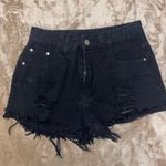 Black Shorts With Rips Size S petite Photo 0