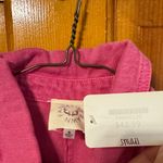 Fantastic Fawn Pink Denim Button-Up Top. NWT Photo 1