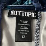 Hot Topic Roses and Coffins Velvet Skater Slip Dress Blue Size XSmall Photo 5