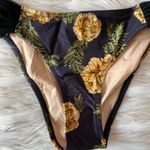 Somedays Lovin Princess Polly Black Yellow Floral Mesh Bikini Bottoms Sz XS Photo 86