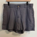 Torrid  Linen Lyocell Blend Flowy Short Grey Paper Bag Comfort Cooling Casual 12‎ Photo 0
