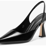 Amazon Coutgo Womens Slingback Stiletto High Heels Closed Pointed Toe Pumps Photo 0