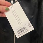 frame denim NWT FRAME Exposed Zip Lambskin Leather Jacket in Noir Size XS Photo 2