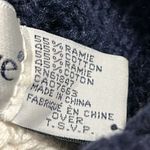 The eagle’s eye vintage large hand knit pullover turtleneck sweater dress flaw Blue Photo 5