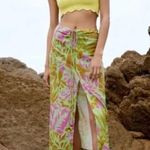 ZARA NWT  Lime Green Crochet Knit Scallop Hem Crop Top Bloggers Fav Photo 2