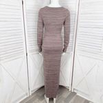Victoria's Secret Victoria’s Secret Moda International Knit Sweater Maxi Dress Mauve Pink Small Photo 4