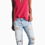 Lucky Brand Embroidered Woven Mix Tunic Photo 0