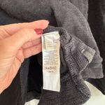 Free People  We The Free Come Again Long Sleeve Cotton  Sweater In Black / Gray M Photo 7