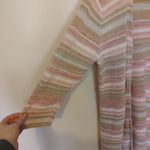 Coldwater Creek  Petite Medium PM Knit Open Cardigan Duster Pink Sand Color Photo 5