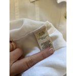 Soft Surroundings  White Linen Blend Button Front Long Sleeve Jacket Size S Photo 6