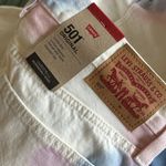 Levi's NWT Levi’s 501 High Rise Straight Leg White Tie-Dye Button Fly Jeans 31 Photo 7