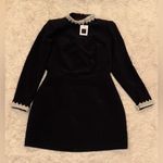 NEW Nadine Merabi Athena Black Sleeveless Mini Dress sz 12 Photo 6