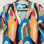 CROSBY by Mollie Burch  Geode Print V Neck Top‎ Size XS Photo 4