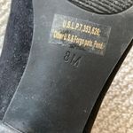 Unisa Black Suede Style Ankle Boots Booties Quilted Elastic Heel Size 8 Like New Photo 5