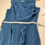 Kay Unger  Rowan Walk Thru Jumpsuit Sleeveless Draped Crew Neck Crepe Gown 10 NEW Photo 8