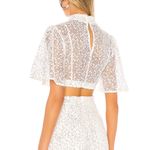 NBD Ibiza Top in White & Silver Medium Photo 3