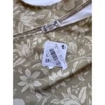 Free People Bohemian One Shoulder Puff Sleeve Floral Bodysuit Beige Women’s S Photo 5