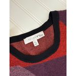 TOCCIN Women's Nora Colorblocked Midi Dress Abstract Multi Bodycon Size XL Purple Photo 8