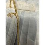 Yoko Apparel Tunic Dress Pleated Button Down White Casual Long Sleeve Size M Photo 3