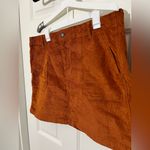 Old Navy Corduroy Mini Skirt Rust Orange Photo 1