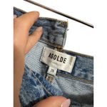 AGOLDE  Criss Cross Waist Denim Shorts Distressed Frayed Blue Size‎ 28 Photo 2