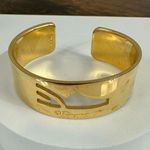 Salvatore Ferragamo Salvatore Ferragamo Gold Tone Bangle Bracelet Photo 2