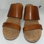 ZUZII Lennox Clogs Wood & Vacchetta Leather Open Toe Shoes Handmade EU 37 US 7 Size 6 Photo 2