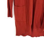 Dreamers  Longline Open Cardigan Rust Orange Size M/L Photo 2