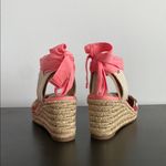 Kelly & Katie Pink and Red Espadrille Wedges Photo 3