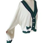 Alexia Admor  Frances oversized cream striped cardigan Preppy Academia XL… Photo 4