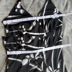 Vintage 90s fairycore Perseption black and white floral halter mini dress small Photo 6