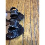 Oscar de la Renta Shoes Womens Size 7M Brown Bow Crystal Peep Toe Heels Italy Photo 4