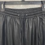 ZARA  Black Faux Leather Joggers Photo 1