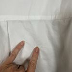 Ming Wang  Two Button Top Small White Black Half Sleeve Lightweight Cotton Blend Photo 6