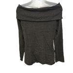 Sparkle Off Shoulder Long Sleeve Top Rhinestone Studded Dressy‎ Black Knit Size M Photo 1