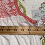 Crown & Ivy  size medium white sleeveless tank button close back embroidered NWT Photo 4