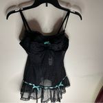 Victoria's Secret NWT  Sexy Little Things Lace Corset Bustier Teddy Teal Size 34C Photo 6