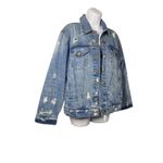 Pistola  Women's Blue Button Up Jean‎ Jacket Distressed Front Pockets Size Small Photo 1