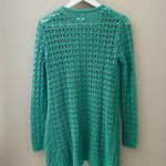 Anthropologie Far Away From Close by Anthro. Open Front Knit Cardigan Green Sz XS Photo 5