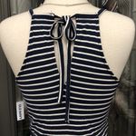 Old Navy NWT-  High-Neck Ruffle-Hem Striped Maxi Dress Photo 5