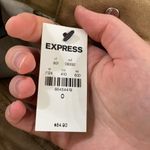 EXPRESS faux suede tan exposed button fly shorts size 0 Photo 10