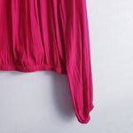 Rachel Roy Mock Wrap Long Sleeve Hot Pink Blouse Top Size XL Photo 5