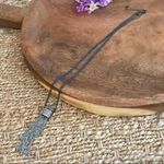 Charming Charlie  Tassel Necklace with Rhinestones Photo 4