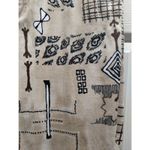 Chico's Vintage Design Size Medium (1.5) Beige Tribal Print Cotton Casual Pants Photo 2