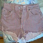 Brandy Melville High Waisted Red White Blue Shorts Photo 2